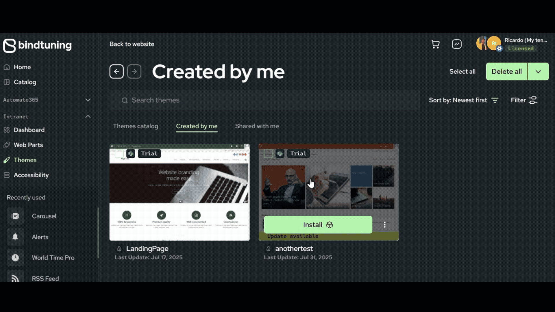 Theme Installation