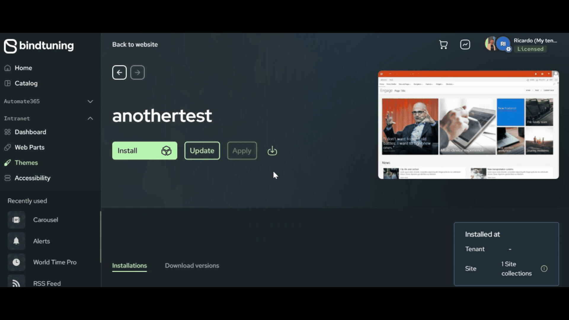 Theme Update